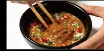 Mixing a dipping sauce